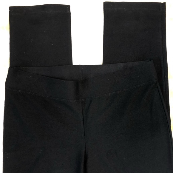 Eileen Fisher Pants Small Black Pull On Stretch - Picture 4 of 7